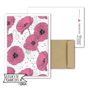 Kaart Steun -> Medeleven - Nr 8 (Klaprozen-Papavers)