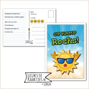 Kaart Op Kamp -> Kaarten Mee - No: 06 -1 /1 (Op Kamp Rocks - Zon-Groen)