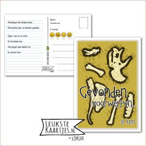 Kaart Op Kamp -> Kaarten Mee - No: 14 /2 (Gevonden voorwerpen op kamp - Dino botten)