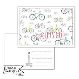 Kaart Happy Postcrossing -> Nr 5 (Fietsen-Lets-go)