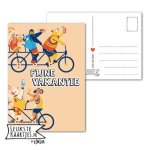 Kaart Vakantie tijd - No: 11 (Dieren-fiets)