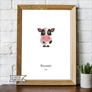 Poster Dieren -> No: 01 (Koetje)