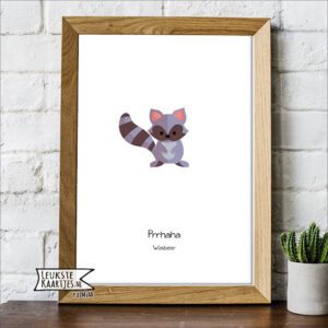 Poster Dieren -> No: 09 (Wasbeertje)