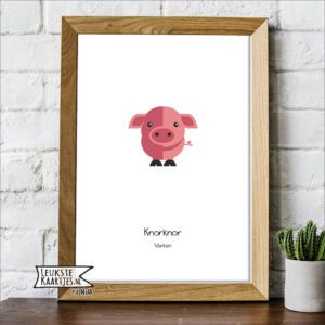 Poster Dieren -> No: 02 (Varkentje)