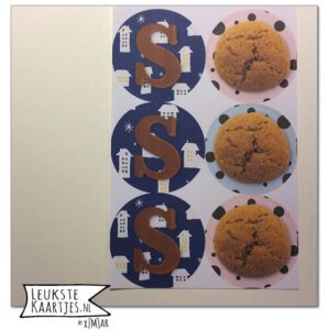 Stickervelletje - Sinterklaas No:01 (S-Pepernoot-gekleurd)