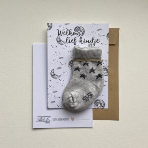 Kaartkadootjes -> Baby - Sokjes