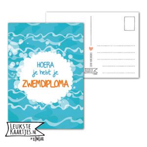 Kaart Zwemdiploma -> Nr 07 (Hoera-Water)