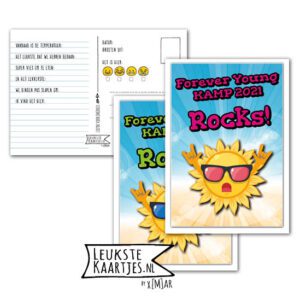 Kaart Op Kamp -> Forever Young No: 06 – 1 (Kamp Rocks-Zon-Groen/Roze – 2023)
