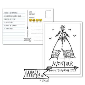 Kaart Op Kamp -> Forever Young No: 08 – 2 (Avontuur-Tippi-zwart/wit – 2023)