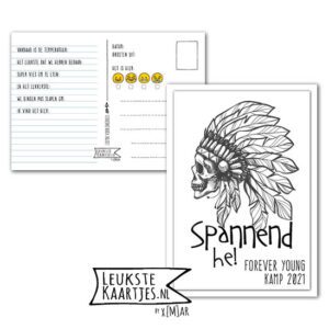 Kaart Op Kamp -> Forever Young No: 13 – 2 (Spannend-Skull-Indianentooi – 2023)