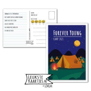 Kaart Op Kamp -> Forever Young No: 03 – 1 (Tent-kampvuur-Blauw – 2023)