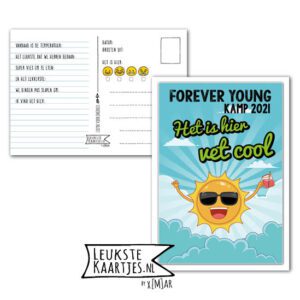 Kaart Op Kamp -> Forever Young No: 05 – 1 (Vet-cool-Zon-Wolken-Blauw – 2023)