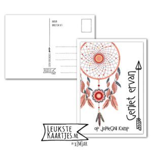 Kaart Op Kamp -> JoMeGiNi - Thuisblijvers No: 12 /2-3 (Geniet-ervan-Dromenvanger)