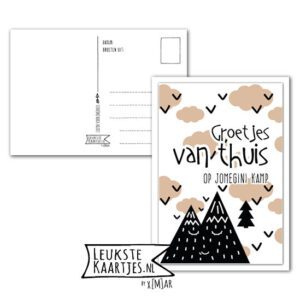 Kaart Op Kamp -> JoMeGiNi - Thuisblijvers No: 14 /2-5 (Groetjes van thuis-Bergen-Wolken)