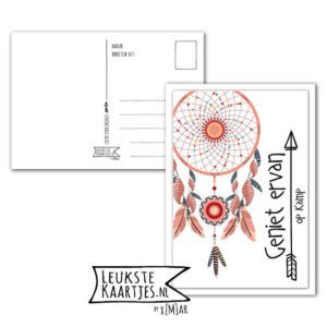 Kaart Op Kamp -> Thuisblijvers No: 12 /2 (Geniet-ervan-Dromenvanger)