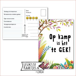 Kaart Op Kamp -> Kaarten Mee - No: 27 /4 (Op kamp is het te Gek – Takken)