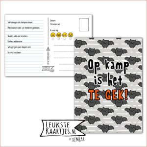 Kaart Op Kamp -> Kaarten Mee - No: 33 /4 (Op Kamp is het te gek! - Vleermuizen)