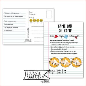 Kaart Op Kamp -> Kaarten Mee - No: 38 /4 (Game on! Op kamp - Spelletje Steen-Papier-Schaar)
