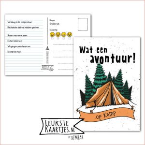 Kaart Op Kamp -> Kaarten Mee - No: 40 /4 (Wat een avontuur! Op kamp - Tent Bos)
