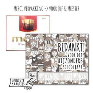 Merci Chocolade -> Juf & Meester - No:10 (Bedankt Bijzondere Schooljaar-Mensen)^