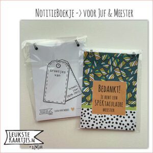 NotitieBoekje -> Juf/Meester No:09 (SPEKtaculaire Meester-blauw)