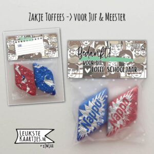 Zakje Toffees -> Juf & Meester - No:02 (Tofste Juf/Meester/Schooljaar-Nougat-Mensen) - Afbeelding 4