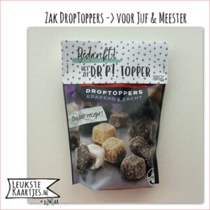 Zak Drop-Toppers -> Juf & Meester - No:03 (Het zit DR'P-Topper-Driehoekjes)