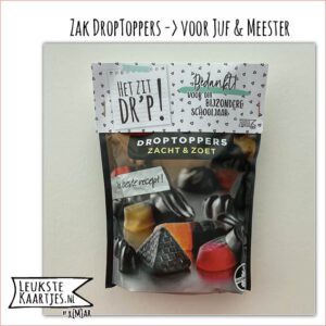 Zak Drop-Toppers -> Juf & Meester - No:04 (Het zit DR'P-Bedankt schooljaar-Driehoekjes)