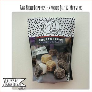 Zak Drop-Toppers -> Juf & Meester - No:11 (Het zit DR'P-Topper-Frame-Dots)