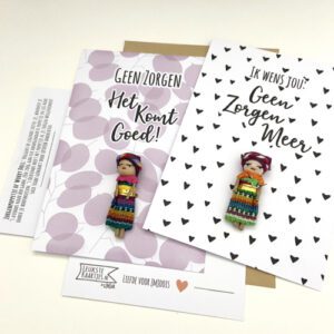 Kaartkadootjes -> Zorgenpoppetje