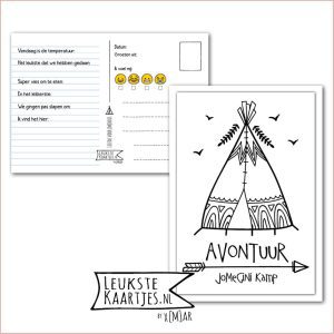 Kaart Op Kamp -> JoMeGiNi No: 08 /2-2 (Avontuur JoMeGiNi kamp -Tippi-zwart/wit)
