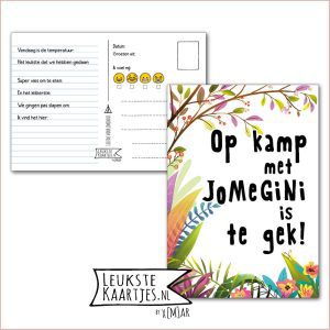 Kaart Op Kamp -> JoMeGiNi No: 27 /4 (Op kamp met JoMeGiNi kamp is te Gek – Kleurrijke Takken)