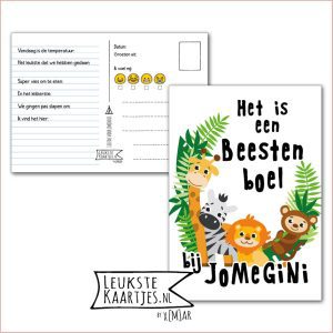 Kaart Op Kamp -> JoMeGiNi No: 31 /4-5 (Het is een Beestenboel bij JoMeGiNi  – Jungle dieren)