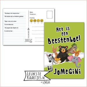 Kaart Op Kamp -> JoMeGiNi No: 32 /4-6 (Het is een Beestenboel bij JoMeGiNi – Dieren, Groen)