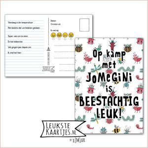Kaart Op Kamp -> JoMeGiNi No: 37 /4-11 (Op kamp is het een Beestachtig leuk – Insecten-Beestjes)