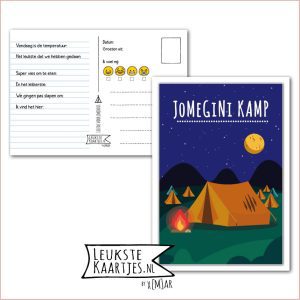 Kaart Op Kamp -> JoMeGiNi No: 03 /1-5 (JoMeGiNi Kamp - Tent-kampvuur-Blauw)