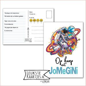 Kaart Op Kamp -> JoMeGiNi No: 57 - 5 (Op kamp met JoMeGiNi - Sweet Candy - Astronaut met space lolly)