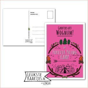 Kaart Op Kamp -> Forever Young - Thuisblijvers No: 02 - 2 (Groeten-Wognum-Roze)