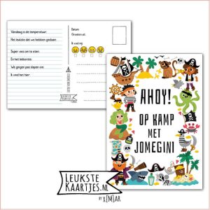 Kaart Op Kamp -> JoMeGiNi No: 82 /7-3 (Ahoy! Op kamp - Frame met piraten elementen)