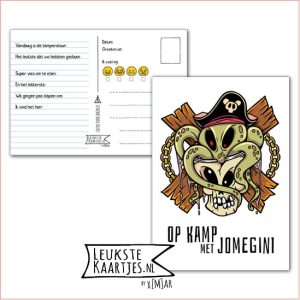 Kaart Op Kamp -> JoMeGiNi No: 87 /7 (Op kamp met JoMeGiNi - Piraat met octopus op hoofd)