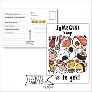 Kaart Op Kamp -> JoMeGiNi No: 89 /7-10 (JoMeGiNi kamp is te gek! - Eten - Sushi)