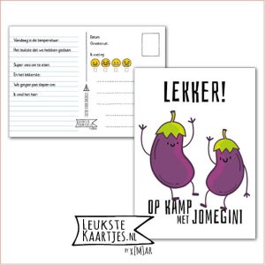 Kaart Op Kamp -> JoMeGiNi No: 90 /7-11 (Lekker! Op kamp met JoMeGiNi - Eten - Aubergines)