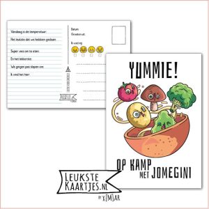 Kaart Op Kamp -> JoMeGiNi No: 92 /7-13 (Yummie! Op kamp met JoMeGiNi - Eten - Groenten in schaal)