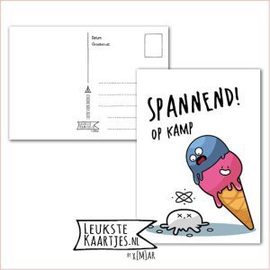 Kaart Op Kamp -> Thuisblijvers No: 23 /3 (Spannend! Op kamp – Hoorntje ijs dat eraf is gevallen)