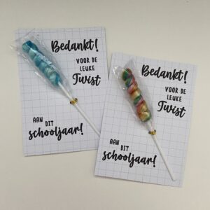 Bedankje - Lolly Twist