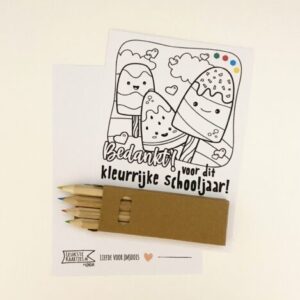 Bedankje - Kleurpotloodjes