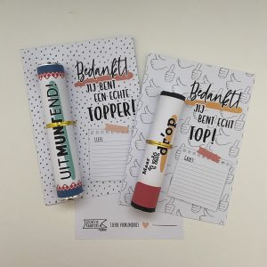 Bedankt - Rol Drop of Munt