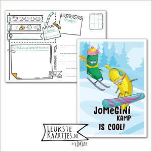 Kaart Op Kamp -> JoMeGiNi No: 120 /9-6 (JoMeGiNi Kamp is COOL! - Augurk en Banaan in sneeuw)