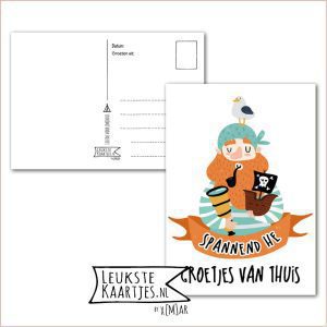 Kaart Op Kamp -> Thuisblijvers No: 41 /4 (Groetjes van thuis – Piraat met meeuw)