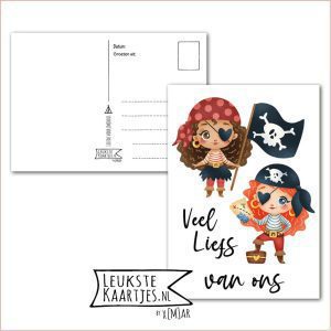 Kaart Op Kamp -> Thuisblijvers No: 42 /4 (Veel liefs van ons – Piraten meiden)
